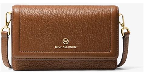 ichael michael kors pebbled leather convertible crossbody bag|Michael Kors Crossbody for sale.